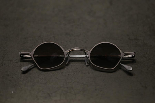 Rigards Copper Titanium Hand-Polished Shaped Frame Eyeglasses RG1923CU Series RG-RG1923CU-FGY Vintage Silver